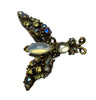 Florenza Rhinestone Trembler Bird Pin - Vintage Lane Jewelry