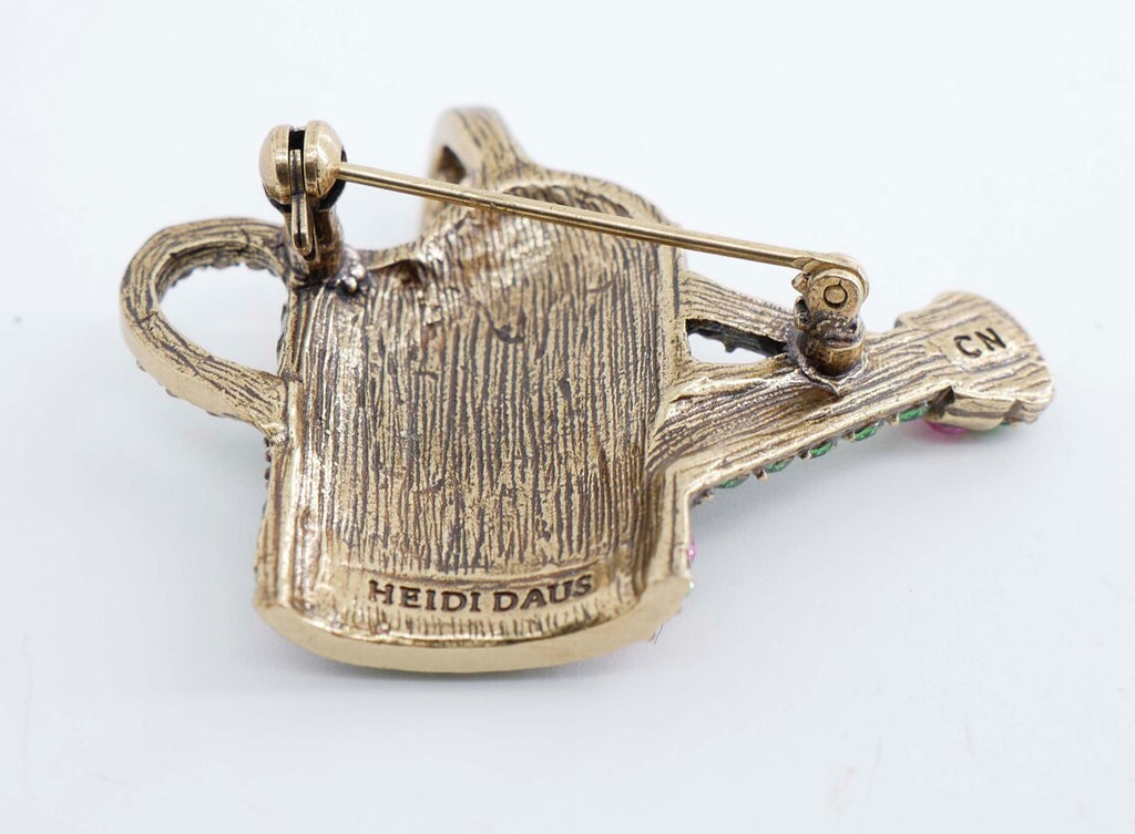 Heidi Daus Watering Can Brooch - Vintage Lane Jewelry