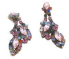 Czech Glass Clip Earrings Husar D - Vintage Lane Jewelry