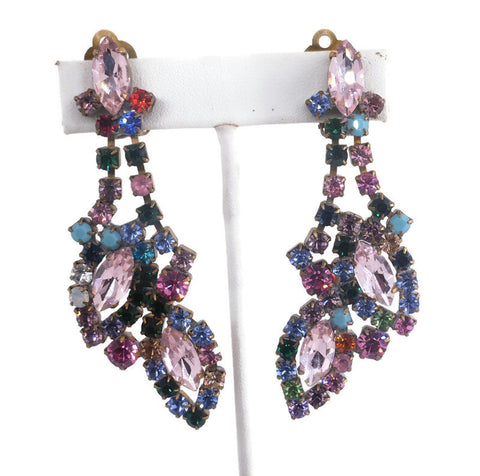 Czech Glass Red Statement Necklace and matching earrings