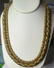 Miriam Haskell Brushed Gold 2 Strand Necklace