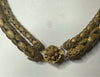 Miriam Haskell Brushed Gold 2 Strand Necklace
