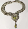 Husar D Vaseline Uranium Heart Necklace