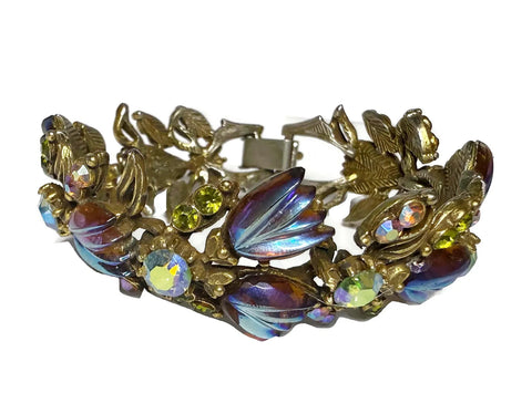 Swank Red Art Deco Cufflinks