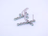 Sterling Emerald Cross and Earrings Set