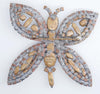 Czech Glass Bijoux MG Rhinestone Dragonfly Pin Brooch