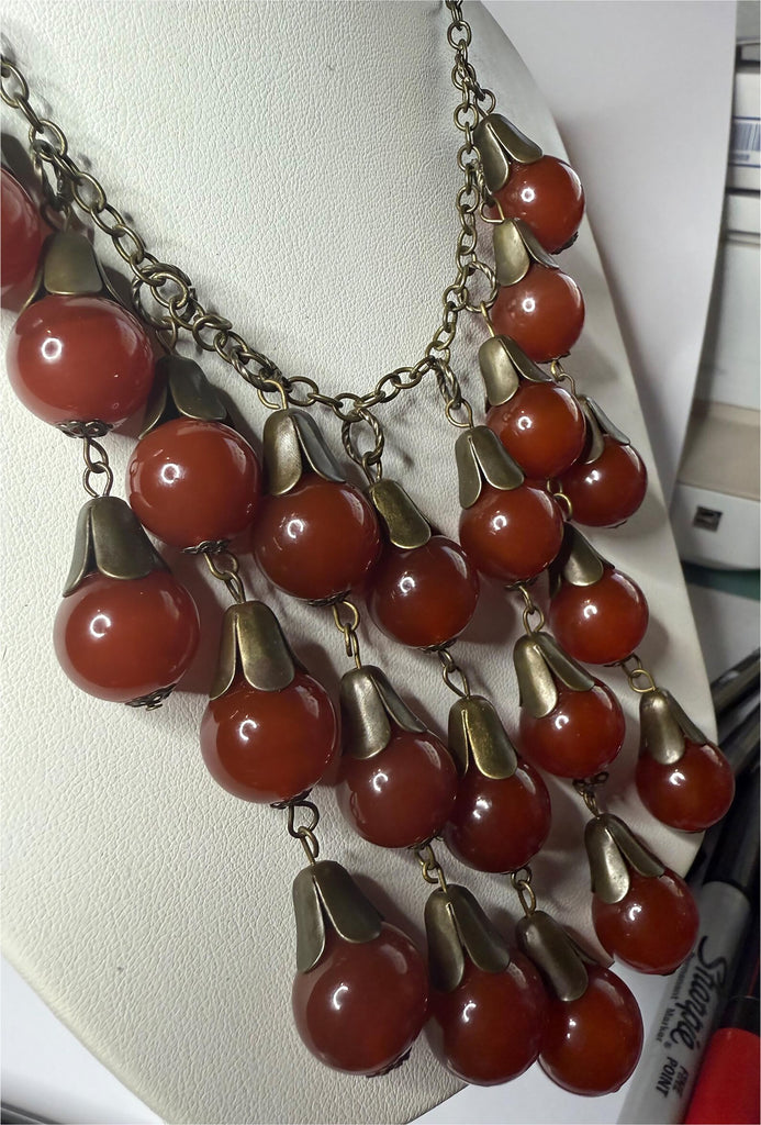 Miriam Haskell Carnelian Necklace