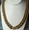 Miriam Haskell Brushed Gold 2 Strand Necklace
