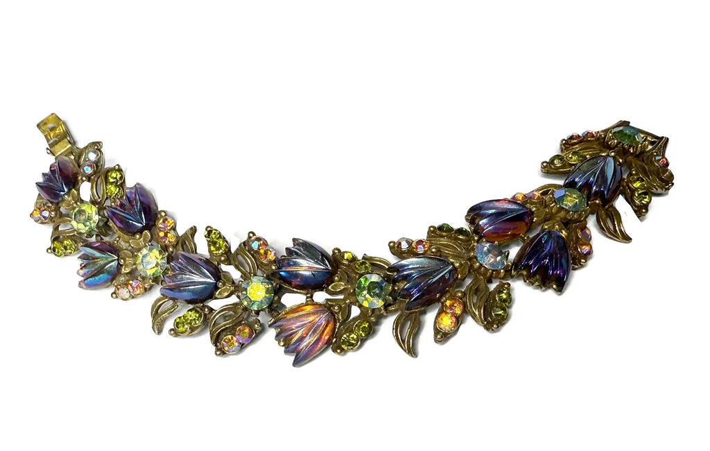 Vintage Florenza Art Glass Bracelet