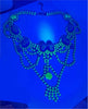 Husar D Vaseline Uranium Blue Cameo Necklace
