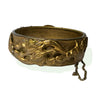 Victorian gilded brass hinged repoussé Bracelet