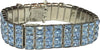 Vintage Weiss Aquamarine Blue Rhinestone Bracelet - Vintage Lane Jewelry