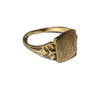 Vintage 10 KT Monogrammed Signet Ring - Vintage Lane Jewelry