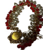 Miriam Haskell Stunning Baroque Glass Pearl Red Beaded Necklace
