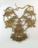 Czech Glass Statement Christmas Tree Necklace - Vintage Lane Jewelry