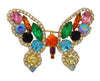 Vintage Rhinestone Butterfly Brooch - Vintage Lane Jewelry