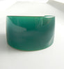 Vintage Extra Wide Bakelite Bangle Bracelet Translucent Turquoise Blue - Vintage Lane Jewelry