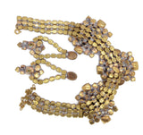 Bijoux MG Czech Black Stone Choker and Earrings - Vintage Lane Jewelry