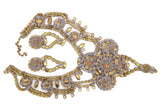 Bijoux MG Black Cameo Necklace Earring Set - Vintage Lane Jewelry