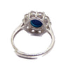 Sterling Silver Crystal Mood Ring - Vintage Lane Jewelry