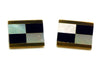 Vintage Signed Austria Checkerboard Cufflinks - Vintage Lane Jewelry