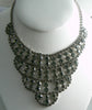 Vintage Gray Rhinestone Cascade Necklace - Vintage Lane Jewelry