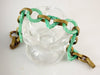 Peking Glass Geometric Edwardian Bracelet, Art Deco - Vintage Lane Jewelry