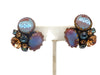 Saphiret Regency Rhinestone Clip Earrings - Vintage Lane Jewelry