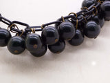 Art Deco Black Bakelite Beaded Mourning Necklace - Vintage Lane Jewelry