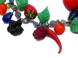 Vintage Glass Fruit Necklace - Vintage Lane Jewelry