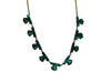 Vintage Green Vauxhall Glass Necklace - Vintage Lane Jewelry