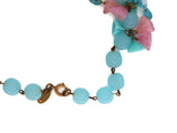 Stunning Miriam Haskell Glass Flower Necklace - Vintage Lane Jewelry