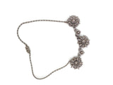 Vintage Aqua Blue Rhinestone Choker Necklace - Vintage Lane Jewelry