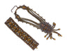 Husar D Vaseline Uranium Necklace Bracelet Set - Vintage Lane Jewelry