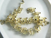 Yellow lucite flowers jonquil rhinestones necklace bracelet set - Vintage Lane Jewelry