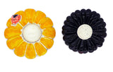 Blue Daisies Enamel Flower Lot, 7 pins, Flower Brooches - Vintage Lane Jewelry