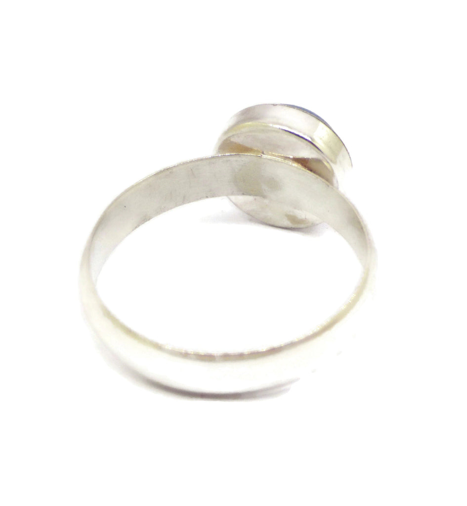 Round Mood Stone Ring Sterling Silver - Vintage Lane Jewelry