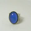 Mood Ring Large Oval Stone Filigree Band - Vintage Lane Jewelry