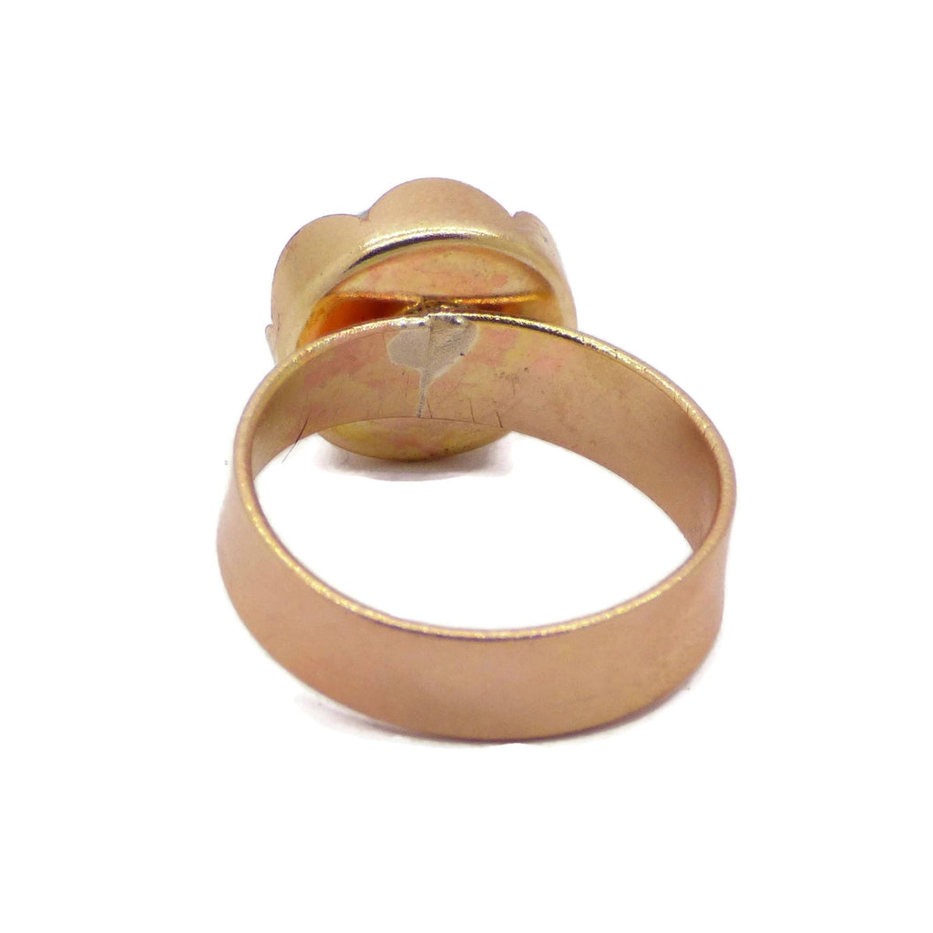 Mood Ring Gold Filled Flower Bezel - Vintage Lane Jewelry