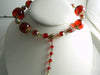 Vendome Red Bauble Necklace - Vintage Lane Jewelry