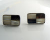 Vintage Hickok MOP Checkered Cufflinks - Vintage Lane Jewelry