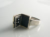 Sterling Fluted Cross Poison Ring - Vintage Lane Jewelry