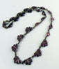 Vintage Art Deco Purple Vauxhall Glass Necklace - Vintage Lane Jewelry