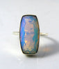 Genuine Fire Opalite 12 ct Sterling Silver Ring - Vintage Lane Jewelry