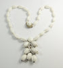 Miriam haskell Milk Glass Necklace - Vintage Lane Jewelry