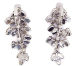 Weiss Rhinestone Chandelier Clip Earrings - Vintage Lane Jewelry