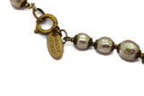 Miriam Haskell Glass Baroque Pearl Rhinestone Necklace - Vintage Lane Jewelry