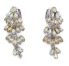 Weiss Rhinestone Chandelier Clip Earrings - Vintage Lane Jewelry