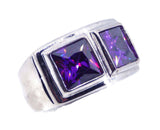 Art Deco Purple Stone Ring - Vintage Lane Jewelry
