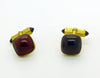 Red Stone Cufflinks in Original Box - Vintage Lane Jewelry